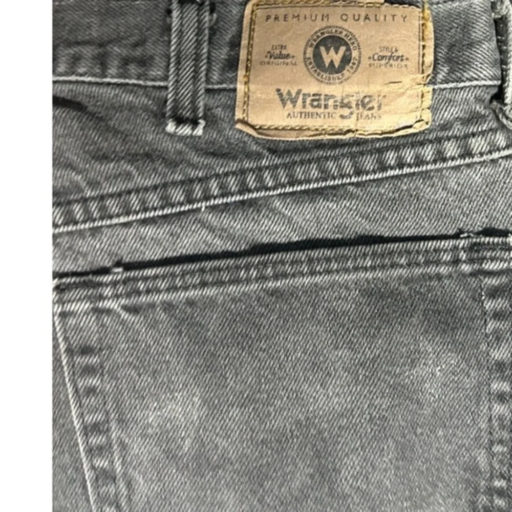 Wrangler Hero Authentic Jeans Men NA Faded‎ Black Straight Leg Denim 1455
